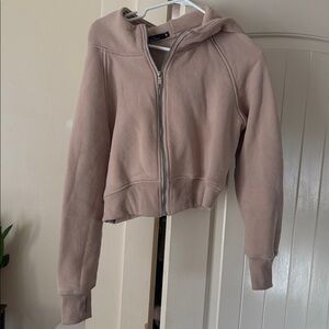 Tan Zip-Up Hoodie